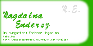 magdolna endersz business card